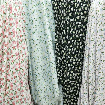 Cool Textílie Kvet Tlač Šifón Aj Na Oblečenie Dovolenku Sukne Šatku