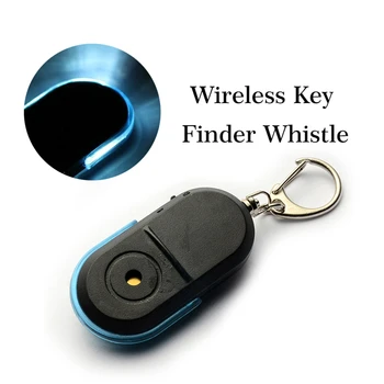 1PC Mini Anti Stratil Key Finder Locator Senzor Anti-Stratil Alarm Tlačidlo Locator Finder Keychain Whistle Zvuk S LED Svetlom Zariadenia