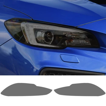 2 Ks Auto Svetlometu Ochranný Film Predné Svetlo Transparentné Údené Black TPU Nálepka Pre Subaru WRX VA 2015-2021 STI Príslušenstvo