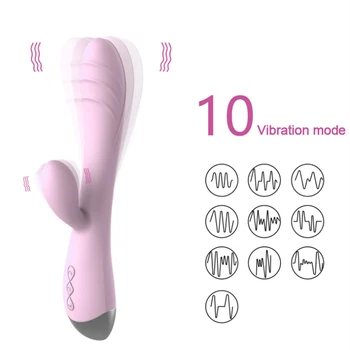 Dospelých dodávky čistého oxidu kremičitého gélu žena bod dvojitý vibrátor, masturbácia, simulácia g bod vibrátor