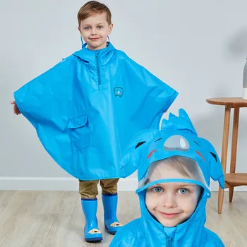 Deti, Dievčatá, Pršiplášť Deti Roztomilý Nepremokavé Dieťa Daždi kabát Kryt Pončo s Kapucňou Nepriepustné Rainwear