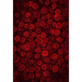 Digitálna Tlač 3D Red Rose Pozadie Fotografie Svadobné Romantický Valentín Deti Deti, Dievčatá Photo Studio Zázemia