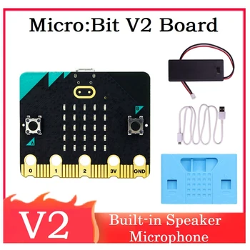 BBC Micro:Bit V2.0 Auta Vstavaný Reproduktor Mikrofón Citlivé na Dotyk Programovateľné DIY Vývoj Doska+Ochranné puzdro