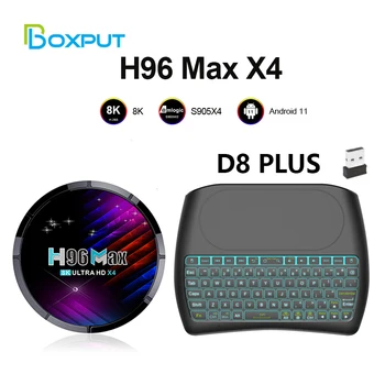 H96 Max X4 Tv Box 1000M 2.4 G 5G Amlogic S905X4 Android 11 Dual Wifi Tv Box 8K Media Player S D8 PLUS