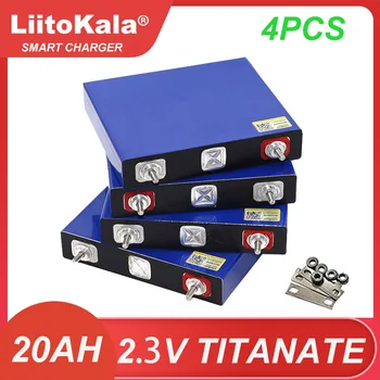 4PCS Liitokala 2.3 V 20Ah Lítium Titanate Batérie LTO 10C 200A Vypúšťanie DIY 12V 24V Nízkym teplotám Batérie