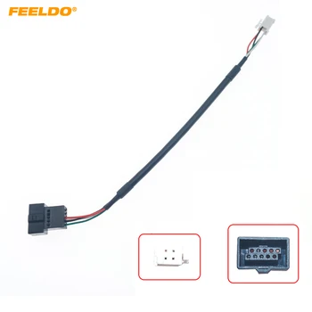 FEELDO Auto Rádio Audio 10Pin na 4Pin Zásuvky Kábel pre Veľký Múr H1 USB Drôt Rozšírenie Konektor pre Adaptér #HQ7112