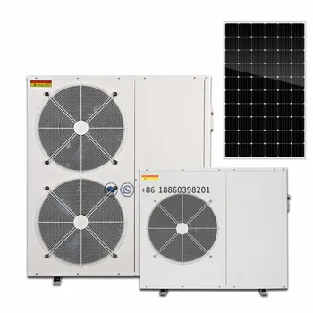 Na Grid Hybridné solárne TEPELNÉ ČERPADLO na chladenie ohrev teplej vody, solárny panel, nádrž na vodu, vetracie tepelné čerpadlo