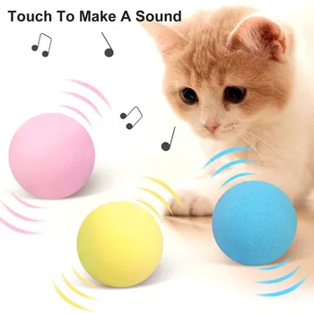 3 Farby Hračiek Pre Mačky Nové Gravity Ball Smart Touch Znejúce Hračky, Interaktívne Pet Hračky Vŕzgať Hračky Loptu Pet Školenia Hračka Dodávky