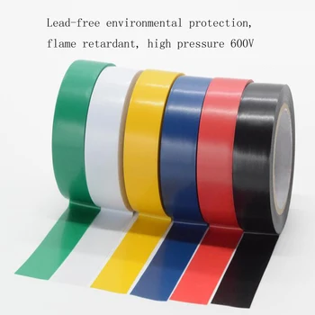 1PC 6 farieb 16 mm*10y(9.2 M) vodotesné izolácie elektrických pásky elektrické spomaľovač horenia PVC páska Repair Lepenie Nástroje
