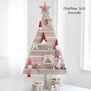 ručne vyrábané drevené 1,2 m vianočný stromček POSCHODÍ Zobrazenie okna OBCHOD Scény nábytok Obývacej miestnosti Dekorácie