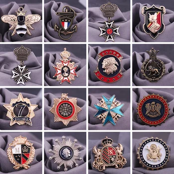 Oblečenie móda brošňa breastpin rádu za Zásluhy college armády rank kovové odznaky nášivka na oblečenie AM-2683