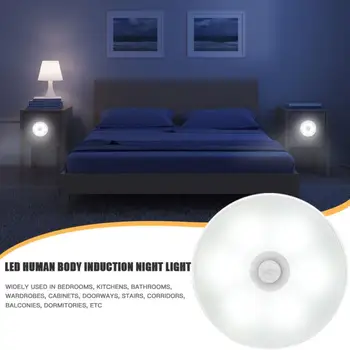 LED Senzor Pohybu, Nočné Svetlo USB Nabíjateľné Ľudské Telo Indukčné Energeticky Úsporné Svetlá, Spálne, Kuchyne, Kúpeľne, Šatníka Lampa