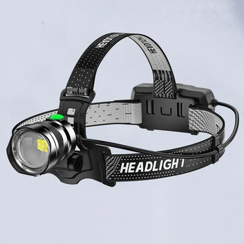 Prenosný mini Výkonné LED Svetlomet Snímač USB Nabíjateľné Svetlometu vstavanej Batérie Vodotesné Vedúci Pochodeň Camping Vedúci svetlo