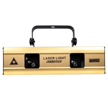 2021 nový produkt 2000mw dve hlavy RGB animovaný laserové svetlo