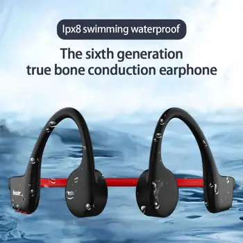 X6 Kostné Vedenie Slúchadlá Pravda, Bezdrôtová Nie je In-ear Headset 16 G Pamäte Nepremokavé Plávanie Slúchadlá MP3/ Headset Režim