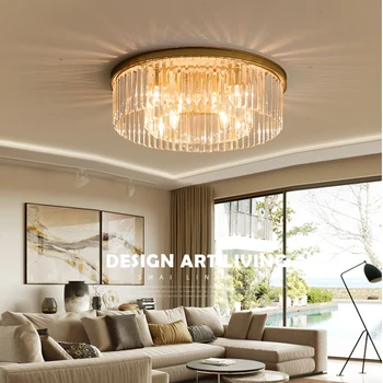 LED Stropné svietidlo Ceilling Luster S Diaľkovým ovládaním Spálňa Lampy Domova Moderné Led Crystal Strop pre Obývacia Izba