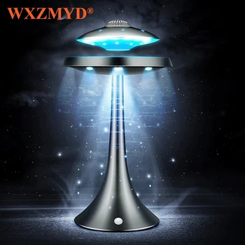 Magnetické Zavesenie Levitující Led stolná Lampa S UFO Reproduktor Bluetooth Priestorový Zvuk BT Reproduktor Creative Darčeky Nočné Osvetlenie