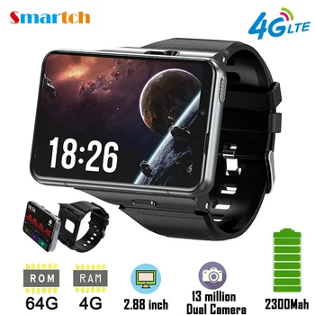 4G LTE Smart Hodinky Telefón 2.88 Palcový 480*640 Obrazovke Odnímateľný Sledovať Telefón RAM 4GB ROM 64 GB 13MP Fotoaparát 2300mah Batérie Smartwatch