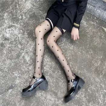 Jednoduché Čierne Hodvábne Škole Štýl pančuchový tovar Ultra-tenké Ženy Teľa Ponožky Sexy Pančuchy High-trubice Ponožky Japonský Štýl Ponožky