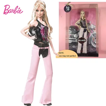 Pôvodné Barbie Americký Obľúbené Harley Davidson 2008 50. Limited Edition Výročie Lokomotíva Zberateľ Bábiky Hračky pre Dievča